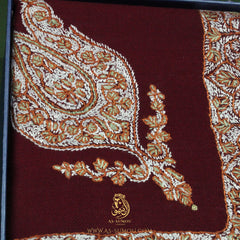 LUXURY HANDMADE MAROON YEMENI SHEMAGH