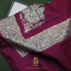 LUXURY HANDMADE MAROON YEMENI SHEMAGH
