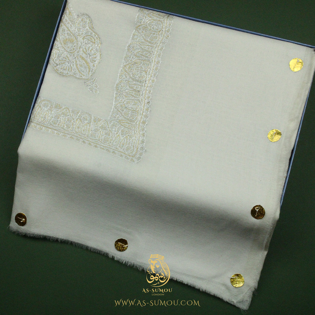 LUXURY HANDMADE WHITE YEMENI SHEMAGH