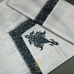 PREMIUM GREY AUTHENTIC YEMENI SHEMAGH SCARF SE210
