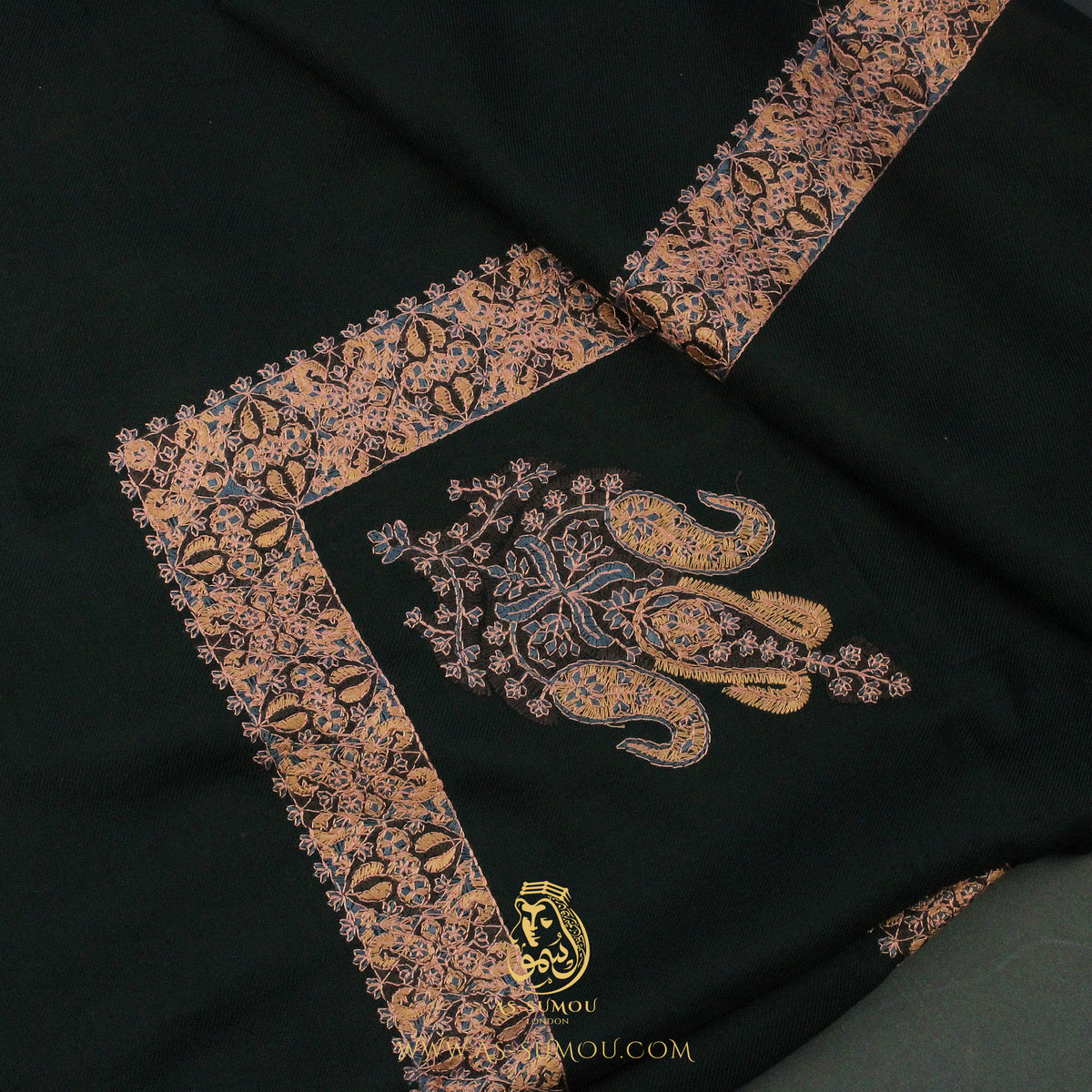 Premium Dark Green Authentic Yemeni Shemagh Scarf SE287