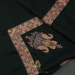 Premium Dark Green Authentic Yemeni Shemagh Scarf SE287