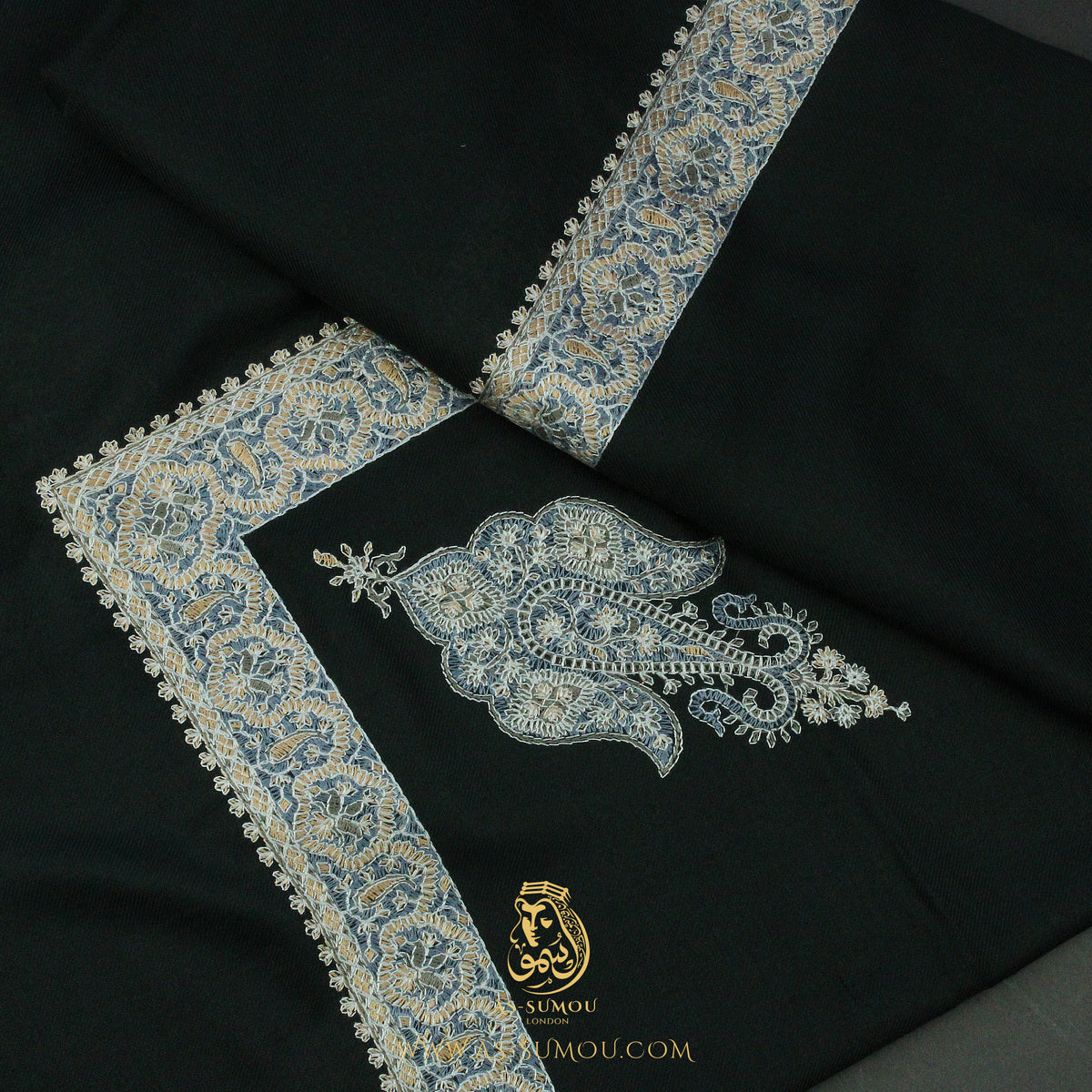 Premium Dark Green Authentic Yemeni Shemagh Scarf SE288