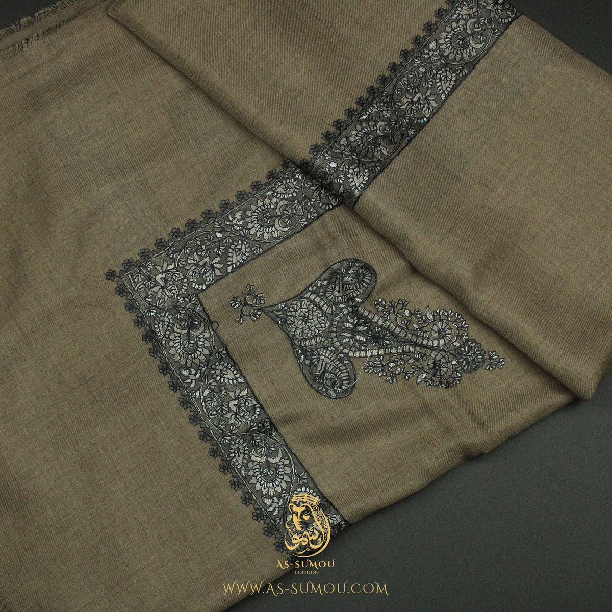PREMIUM BROWN AUTHENTIC YEMENI SHEMAGH SCARF SE219