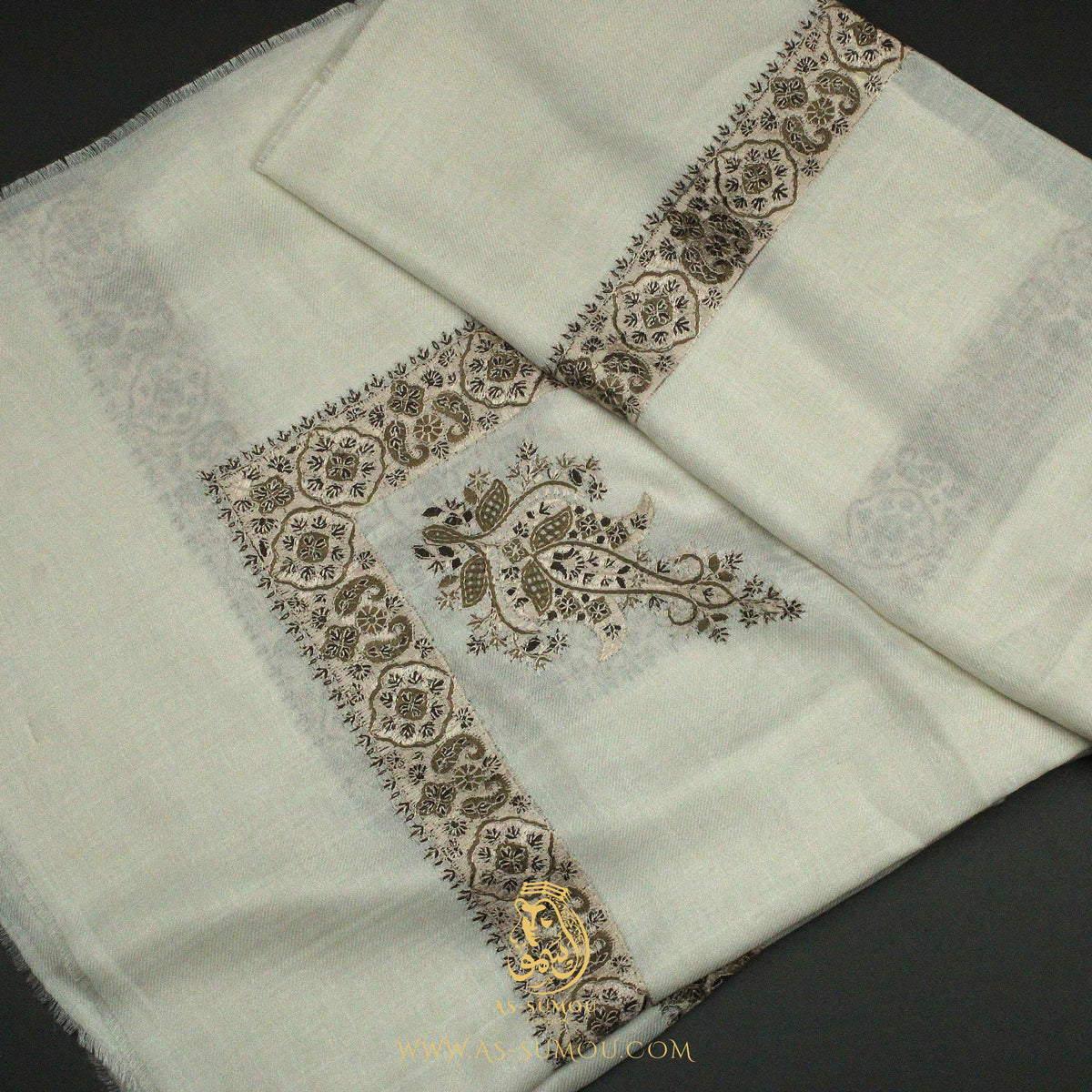 PREMIUM OFF-WHITE AUTHENTIC YEMENI SHEMAGH SCARF SE221