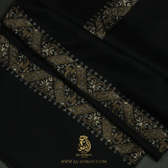 PREMIUM BLACK AUTHENTIC YEMENI SHEMAGH SCARF BL177