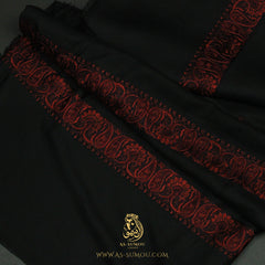 PREMIUM BLACK AUTHENTIC YEMENI SHEMAGH SCARF BL178