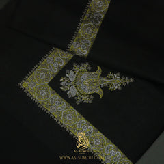 PREMIUM BLACK AUTHENTIC YEMENI SHEMAGH SCARF BL155