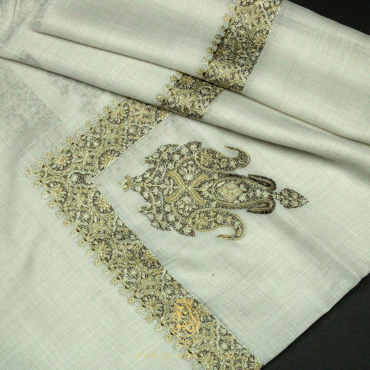 PREMIUM WHITE AUTHENTIC YEMENI SHEMAGH SCARF WH224