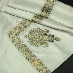 PREMIUM WHITE AUTHENTIC YEMENI SHEMAGH SCARF WH224