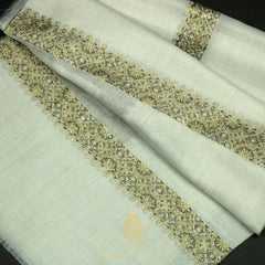 PREMIUM WHITE AUTHENTIC YEMENI SHEMAGH SCARF WH224