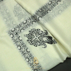 PREMIUM WHITE AUTHENTIC YEMENI SHEMAGH SCARF WH226
