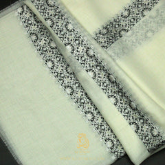 PREMIUM WHITE AUTHENTIC YEMENI SHEMAGH SCARF WH226