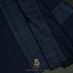 PREMIUM NAVY BLUE ELEGANT QATARI SHEMAGH SCARF QR56