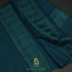 PREMIUM TEAL ELEGANT QATARI SHEMAGH SCARF QR59