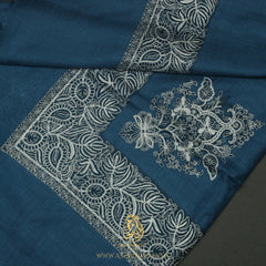 PREMIUM BLUE AUTHENTIC OMANI MASSAR SCARF OM149