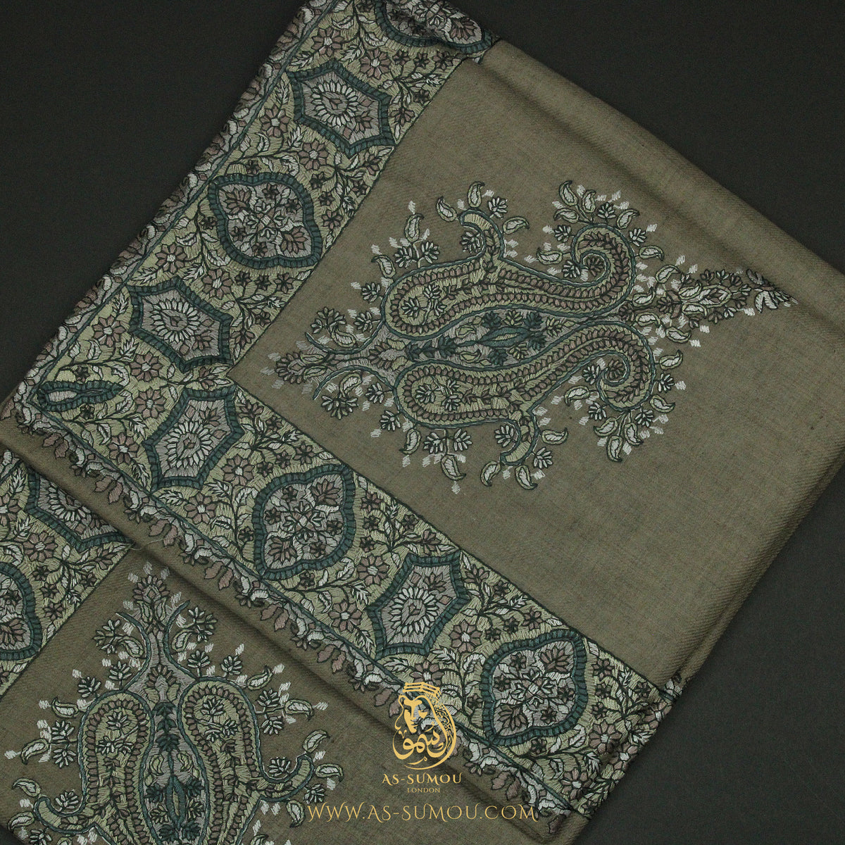 PREMIUM BROWN AUTHENTIC YEMENI SHEMAGH SCARF SE243