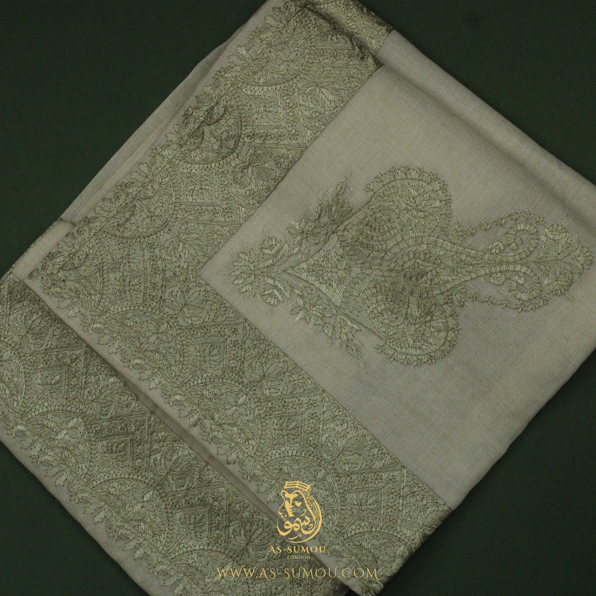 PREMIUM SAGE AUTHENTIC YEMENI SHEMAGH SCARF SE174