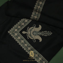 PREMIUM BLACK AUTHENTIC YEMENI SHEMAGH SCARF BL124