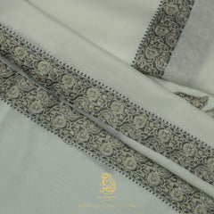 PREMIUM WHITE AUTHENTIC YEMENI SHEMAGH SCARF WH174