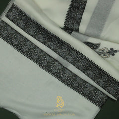 PREMIUM WHITE AUTHENTIC YEMENI SHEMAGH SCARF WH175