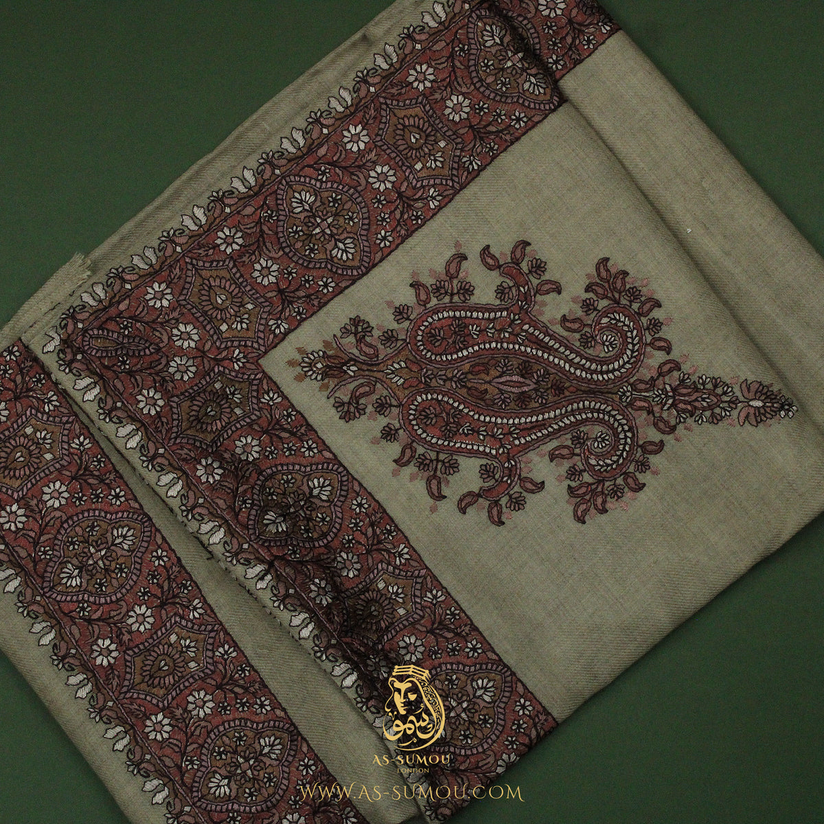 PREMIUM BROWN AUTHENTIC YEMENI SHEMAGH SCARF SE175
