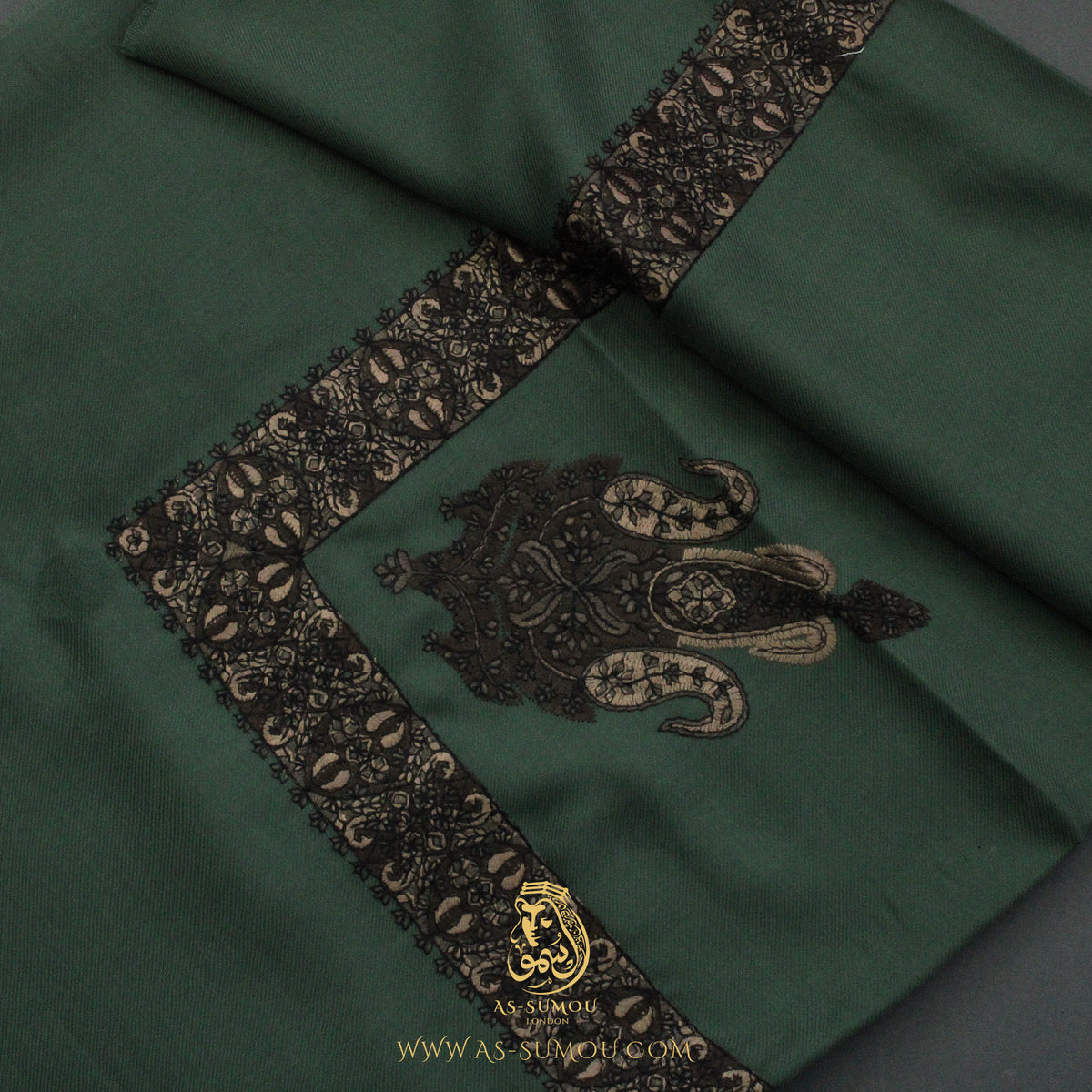 Premium Green Authentic Yemeni Shemagh Scarf SE270