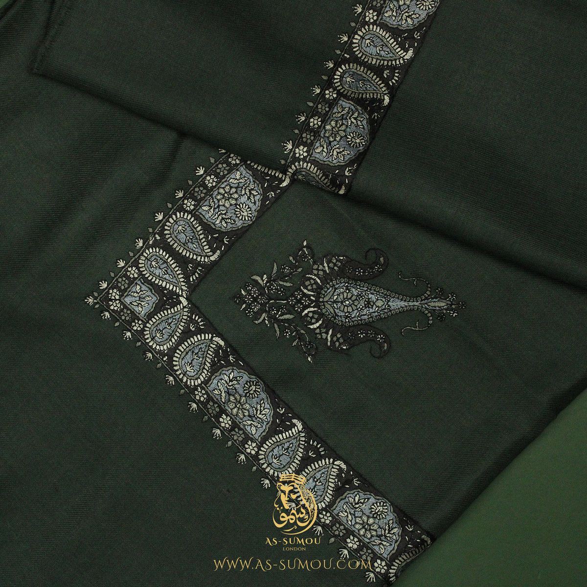 PREMIUM GREEN AUTHENTIC YEMENI SHEMAGH SCARF SE171