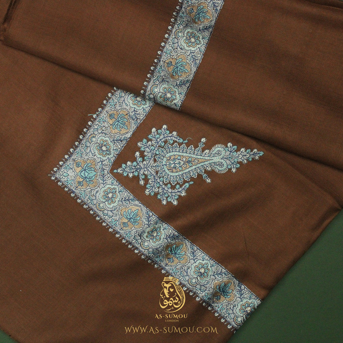 PREMIUM BROWN AUTHENTIC YEMENI SHEMAGH SCARF SE172