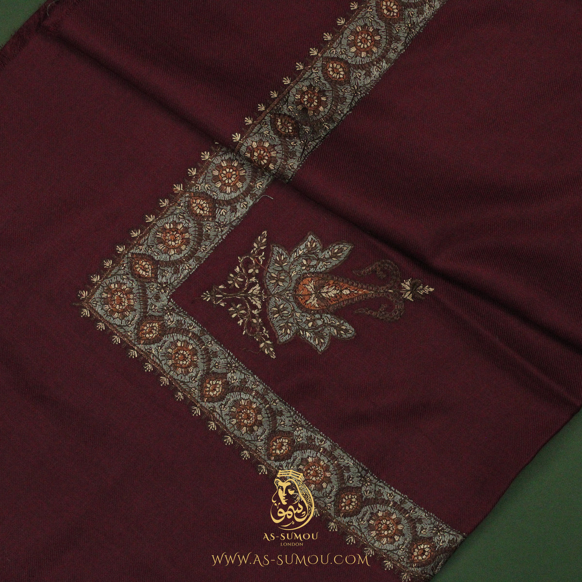 PREMIUM MAROON AUTHENTIC YEMENI SHEMAGH SCARF SE173