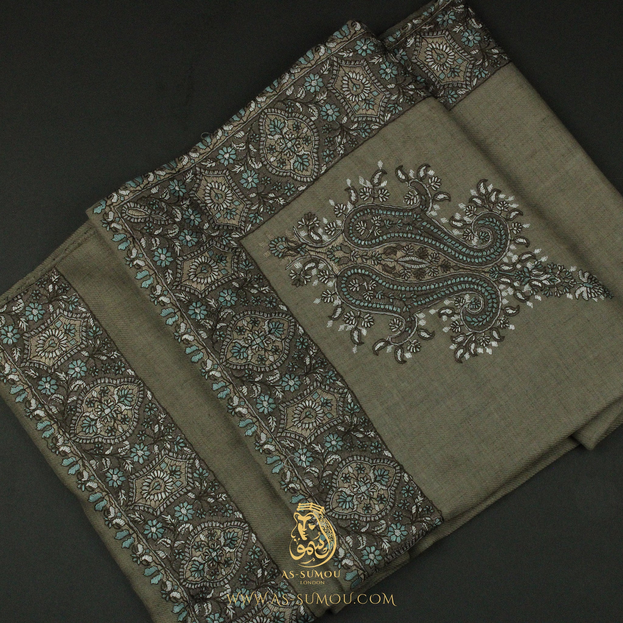 PREMIUM BROWN AUTHENTIC YEMENI SHEMAGH SCARF SE168