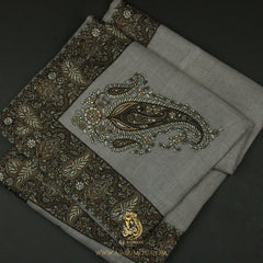 PREMIUM GREY AUTHENTIC YEMENI SHEMAGH SCARF SE169