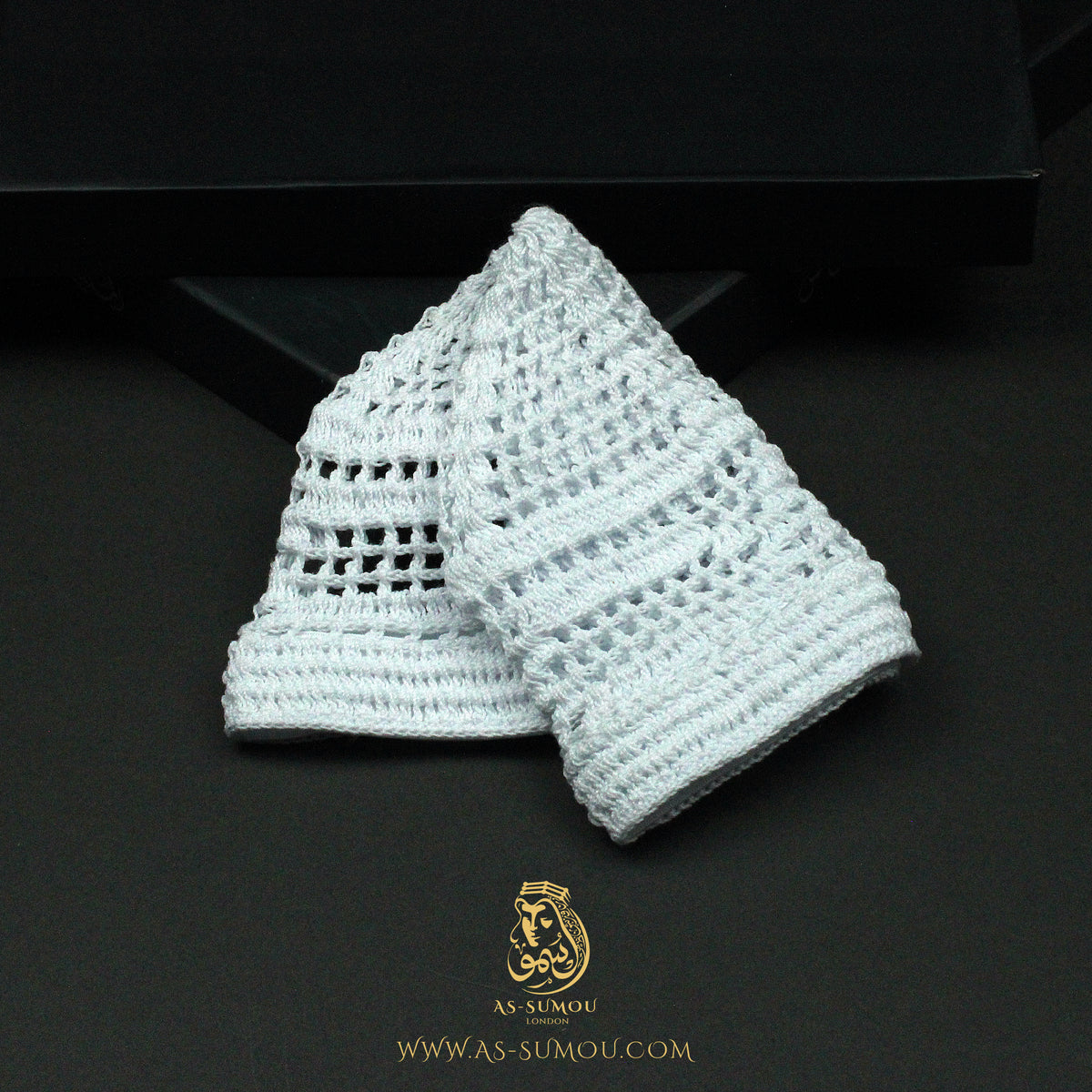 PREMIUM WHITE HANDMADE KHALEEJI KUFI AR25