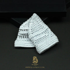 PREMIUM WHITE HANDMADE KHALEEJI KUFI AR25