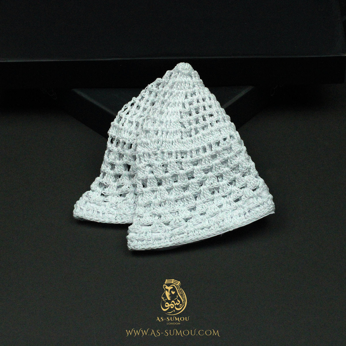 PREMIUM WHITE HANDMADE KHALEEJI KUFI AR27