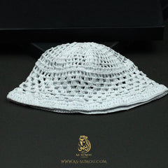 PREMIUM WHITE HANDMADE KHALEEJI KUFI AR27