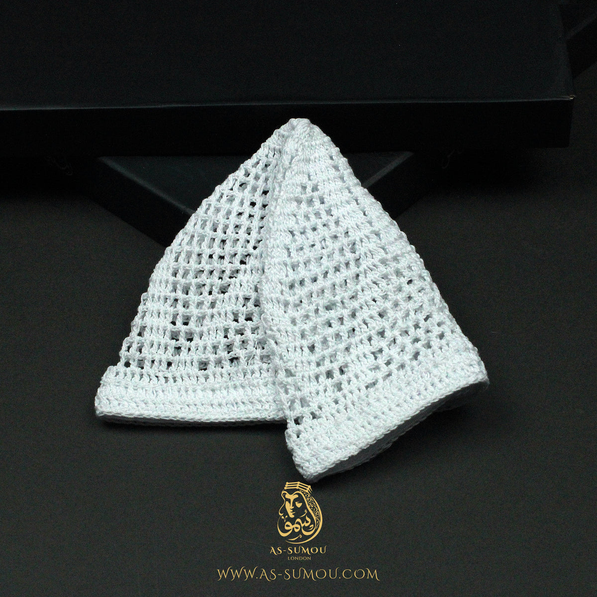 PREMIUM WHITE HANDMADE KHALEEJI KUFI AR28