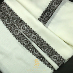 PREMIUM WHITE AUTHENTIC YEMENI SHEMAGH SCARF WH154