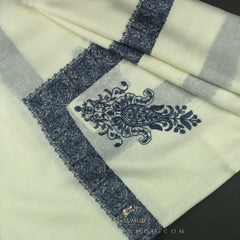 PREMIUM WHITE AUTHENTIC YEMENI SHEMAGH SCARF WH144