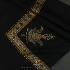 PREMIUM BLACK AUTHENTIC YEMENI SHEMAGH SCARF BL95