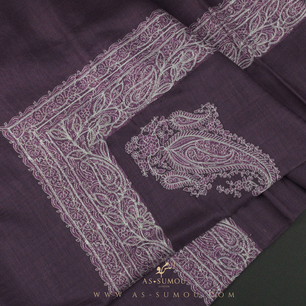 PREMIUM PURPLE AUTHENTIC YEMENI SHEMAGH SCARF SE129