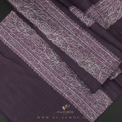PREMIUM PURPLE AUTHENTIC YEMENI SHEMAGH SCARF SE129