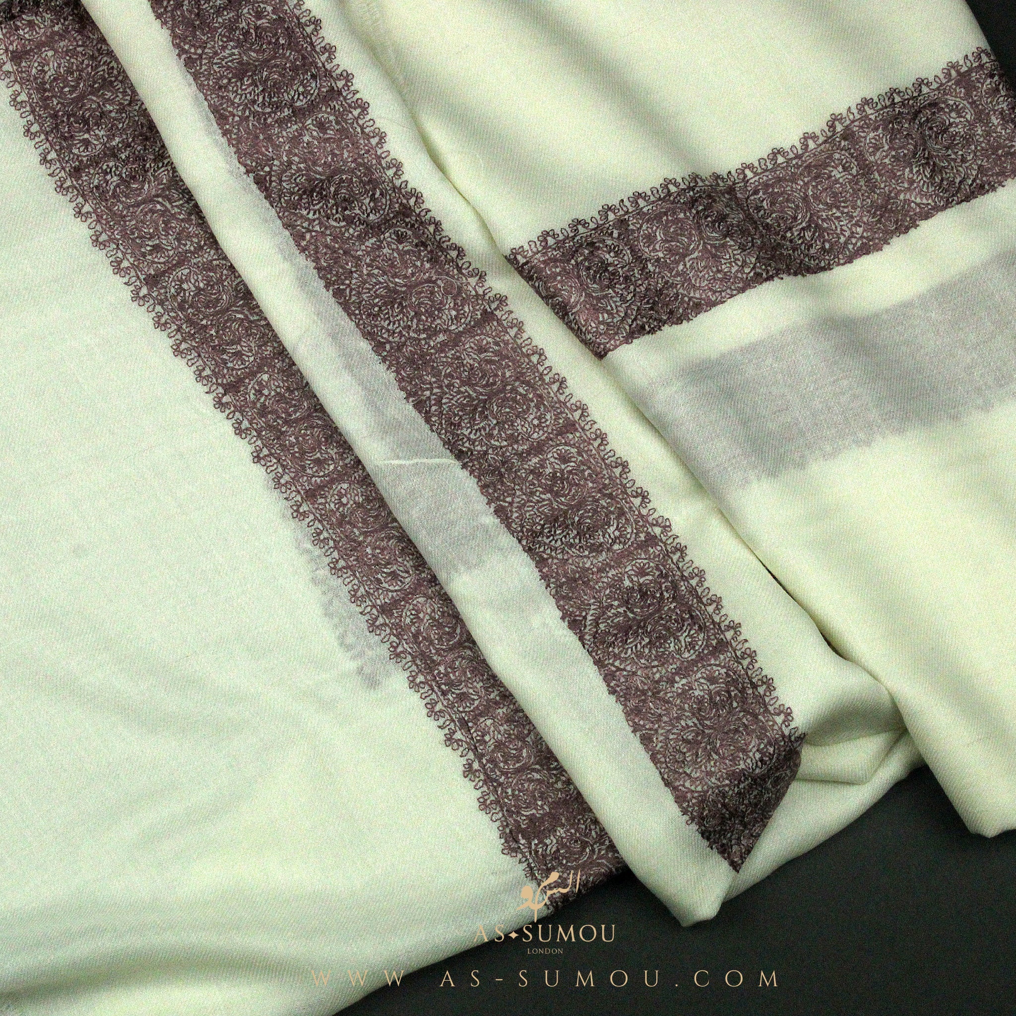PREMIUM WHITE AUTHENTIC YEMENI SHEMAGH SCARF WH133
