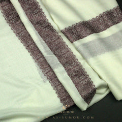 PREMIUM WHITE AUTHENTIC YEMENI SHEMAGH SCARF WH133