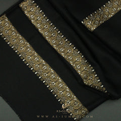 PREMIUM BLACK AUTHENTIC YEMENI SHEMAGH SCARF BL85