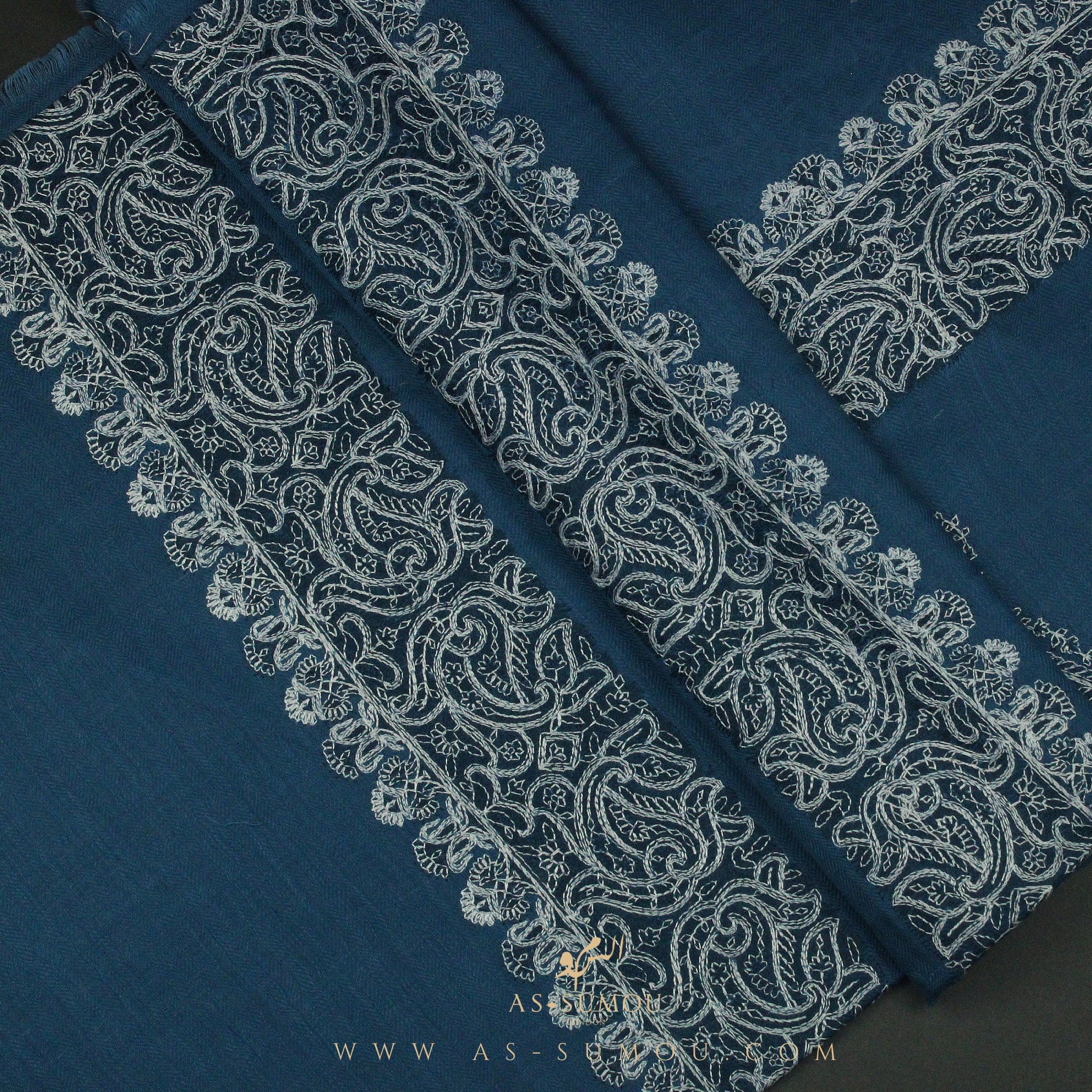 PREMIUM BLUE AUTHENTIC YEMENI SHEMAGH SCARF SE111