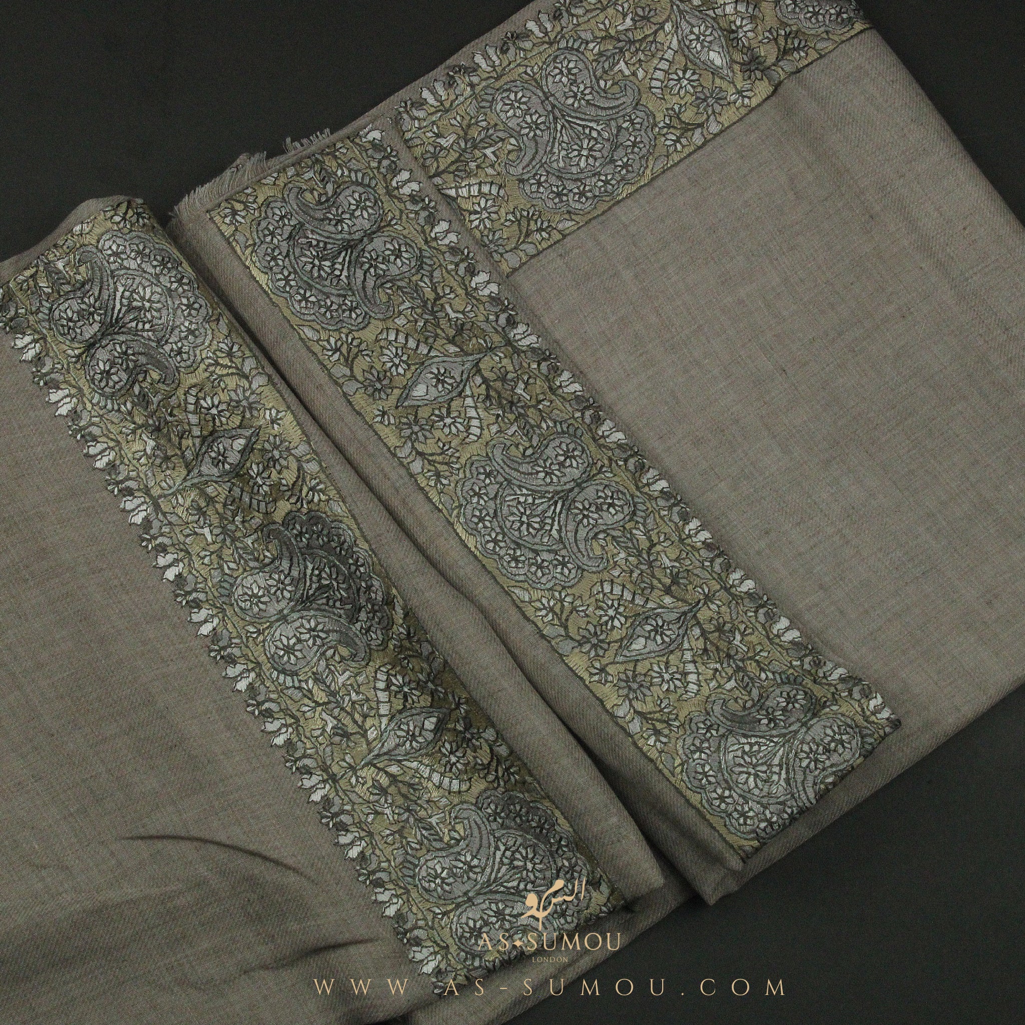 PREMIUM BROWN AUTHENTIC YEMENI SHEMAGH SCARF SE115