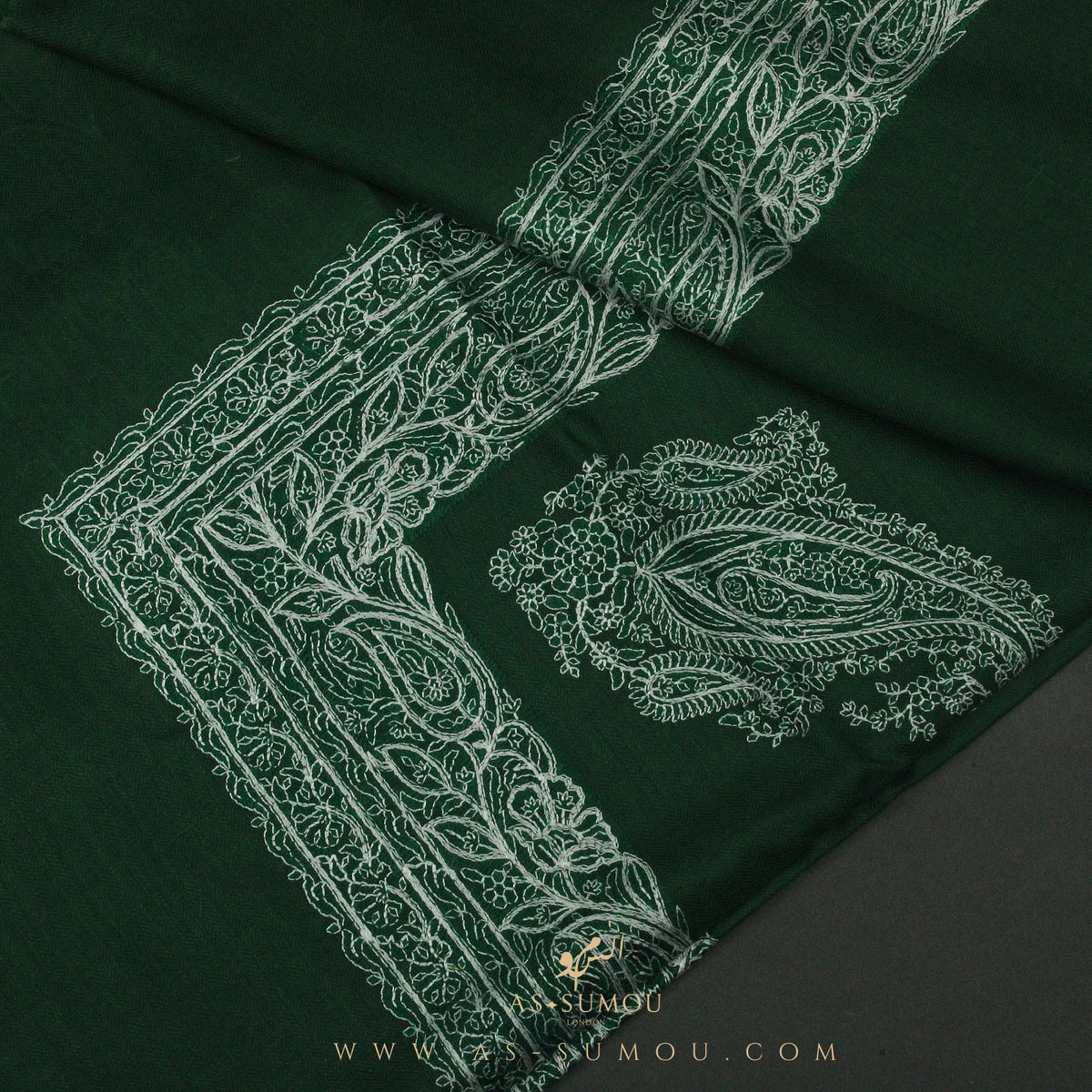 PREMIUM GREEN AUTHENTIC YEMENI SHEMAGH SCARF SE112