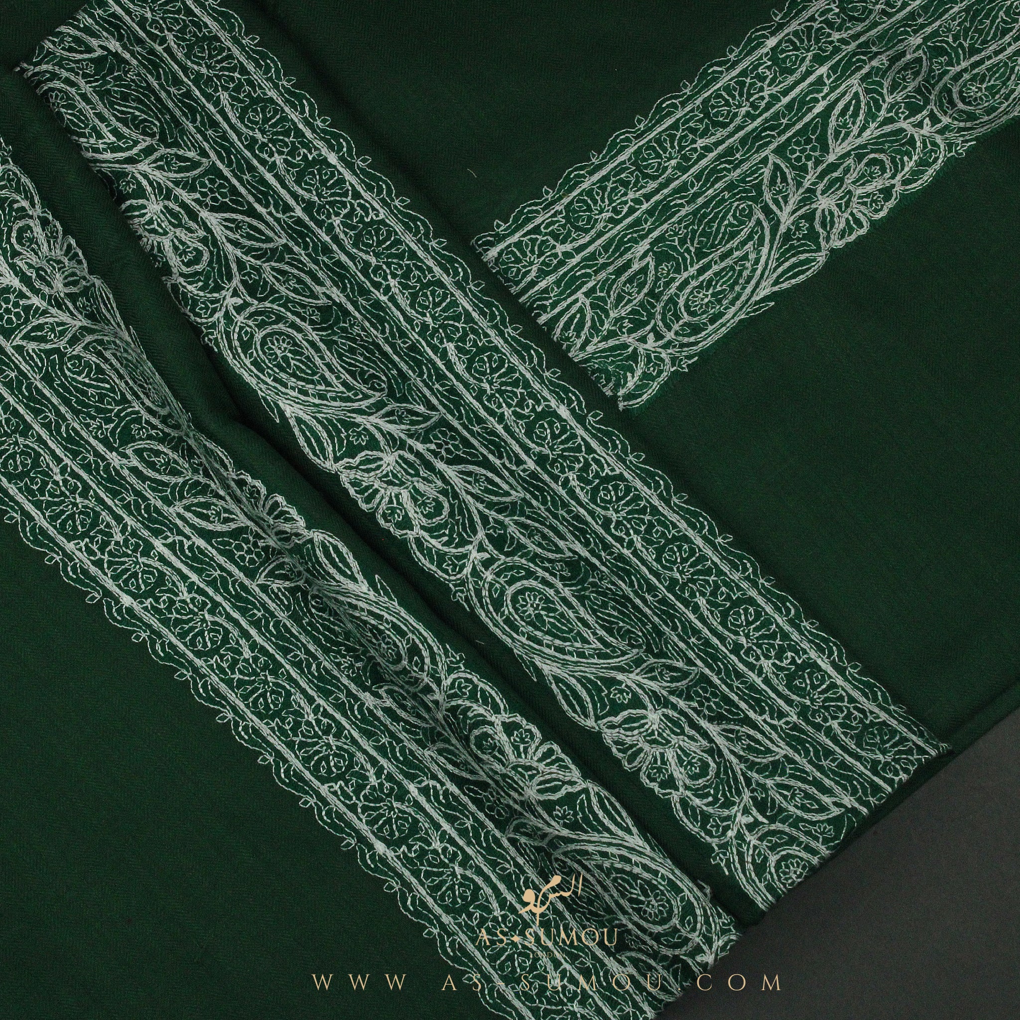 PREMIUM GREEN AUTHENTIC YEMENI SHEMAGH SCARF SE112