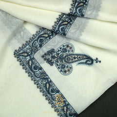 PREMIUM WHITE AUTHENTIC YEMENI SHEMAGH SCARF WH153
